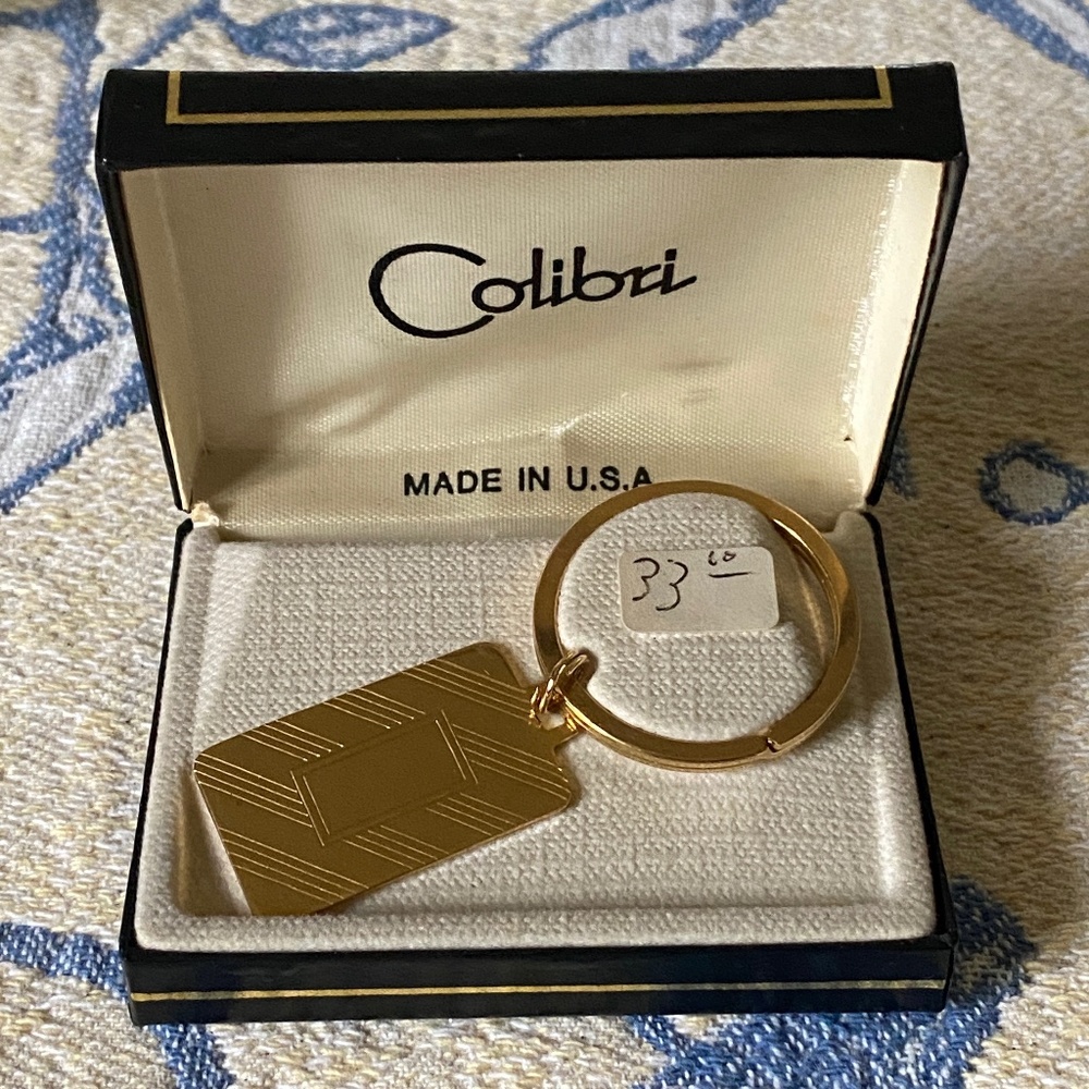 Colibri Gold Electroplated Keychain